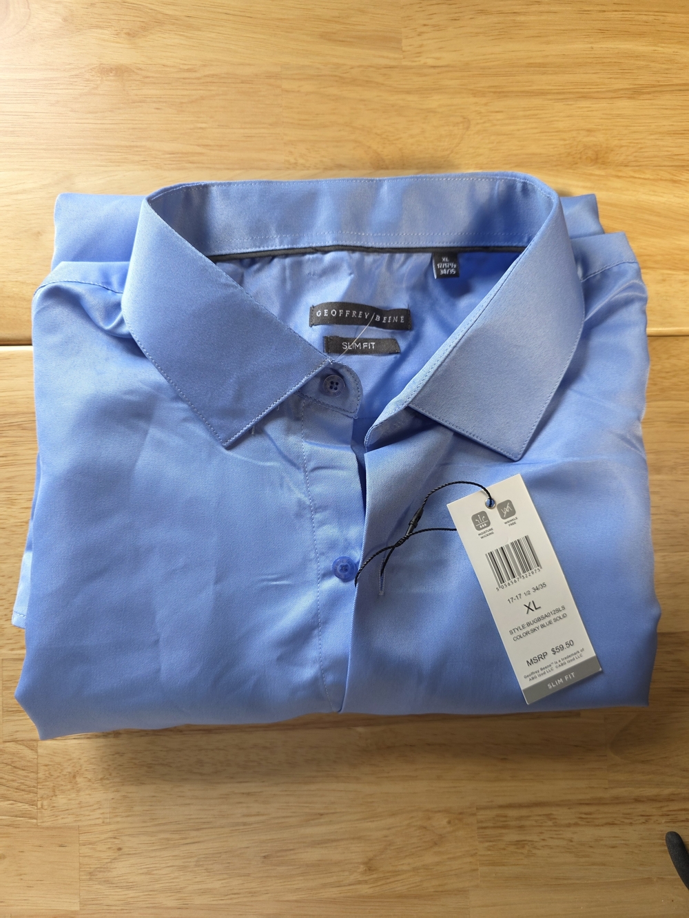 Geoffrey Beene Light Blue Dress Shirt - Classic Collar